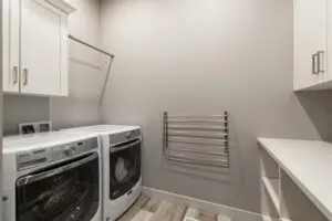 Laundry room with washing machines